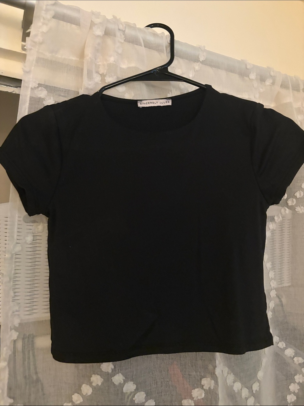 Sincerely Jules Black Short Sleeve Crewneck Tee